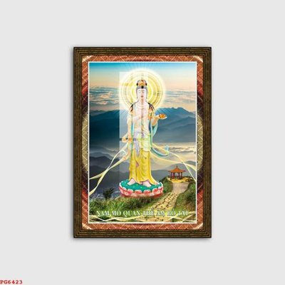 File in ấn File tranh phật PG6423 (bản gốc) cao cấp