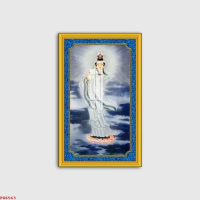 Download file gốc File tranh phật PG6563 (in lụa) hoa lá