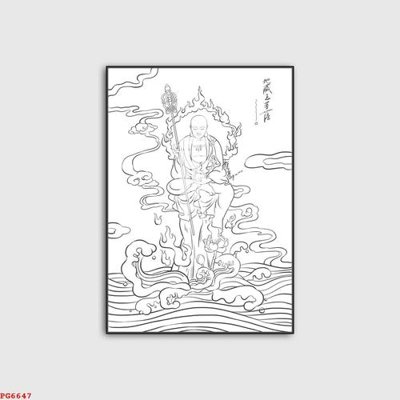 File ảnh File tranh phật PG6647 (gốc) dùng in Pano