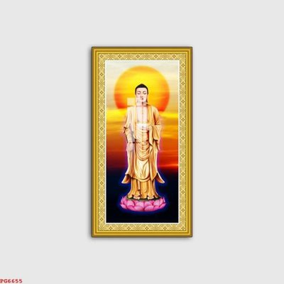 File tranh File tranh phật PG6655 (gốc) in trên kính