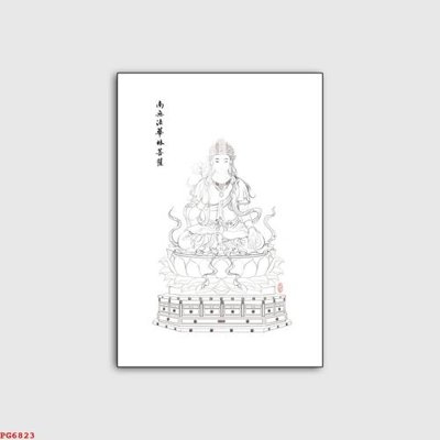 File gốc File tranh phật PG6823 (bản quyền) cho in ấn