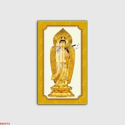 Ảnh gốc File tranh phật PG6972 (nét căng) in mica