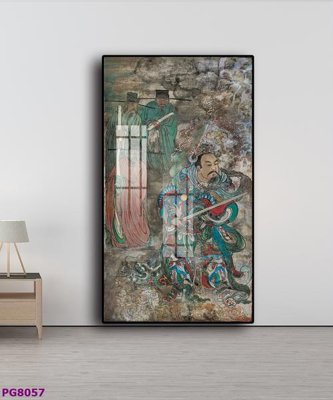 File in trần File tranh phật cổ PG8057 (bản gốc) phong cảnh