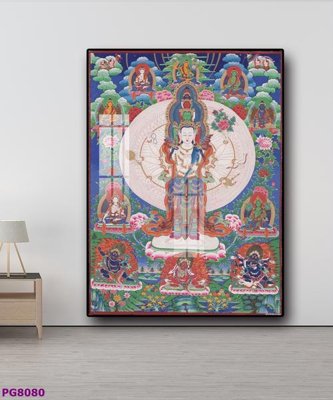 File tranh File tranh phật cổ PG8080 (bản gốc) in lụa dán tường
