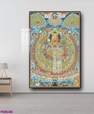 File tranh File tranh phật cổ PG8106 (gốc) in backlit film