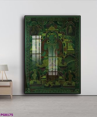 File gốc File tranh phật cổ PG8175 (in lụa) trang trí tường