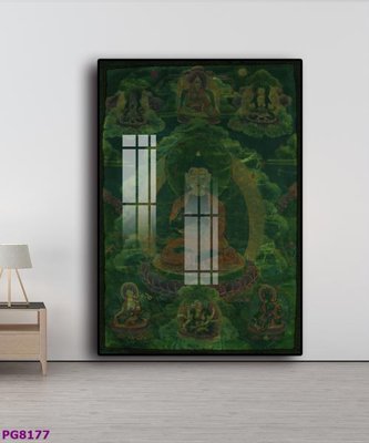 File tranh File tranh phật cổ PG8177 (gốc) phong cách tối giản