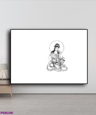 File gốc File tranh phật cổ PG8196 (phong cách) tối giản