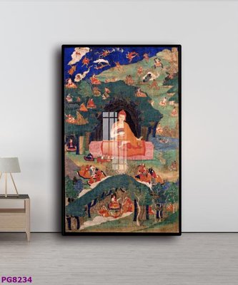 Tải file File tranh phật cổ PG8234 (gốc) làm tranh trang trí