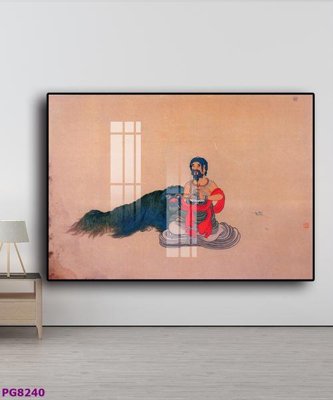 Chi tiết file tranh tráng gương File tranh phật cổ PG8240 (ảnh gốc)