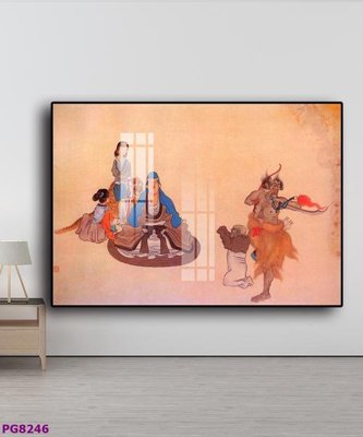 Download file File tranh phật cổ PG8246 (gốc) in mica cao cấp