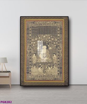 File PSD File tranh phật cổ PG8282 (gốc) tách lớp chi tiết