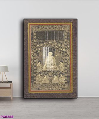 Download file gốc File tranh phật cổ PG8288 (in lụa) tranh 3D
