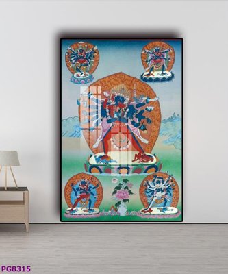 File in lụa File tranh phật cổ PG8315 (chất lượng cao) File tranh phật cổ PG8315