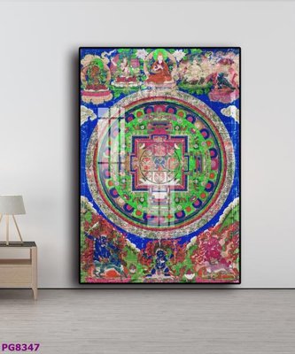 File tranh File tranh phật cổ PG8347 (bản gốc) in canvas