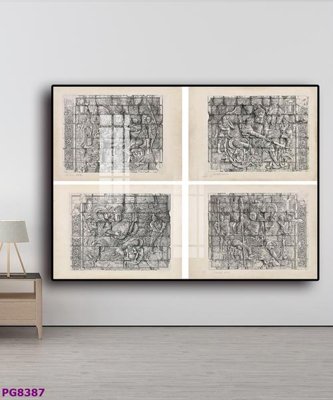 File in trần File tranh phật cổ PG8387 (bản gốc) 5D