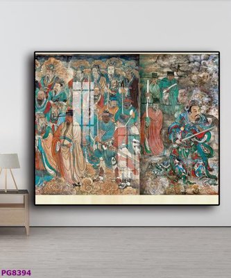 File gốc File tranh phật cổ PG8394 (in lụa) họa tiết 3D