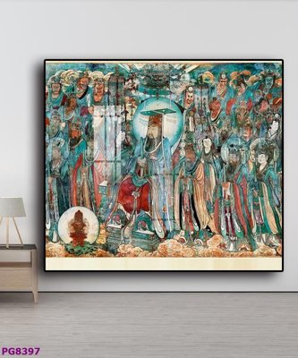 File tranh File tranh phật cổ PG8397 (bản gốc) in lụa 3D