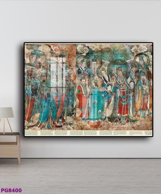 File in trần File tranh phật cổ PG8400 (bản gốc) mây trời