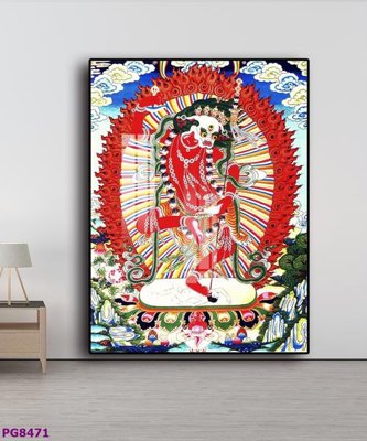 File gốc File tranh phật cổ PG8471 (in mica) làm quà tặng