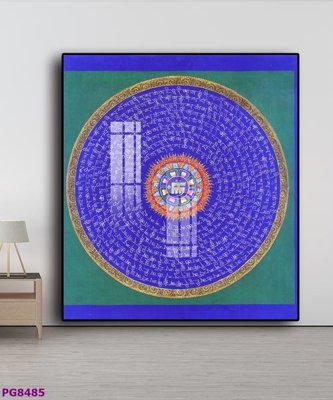 File gốc File tranh phật cổ PG8485 (in tráng gương) ốp tường