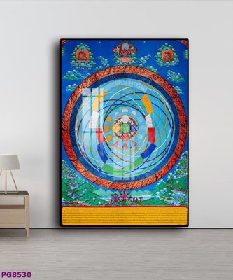 File gốc File tranh phật cổ PG8530 (in lụa) cao cấp