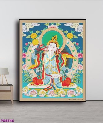 File in trần File tranh phật cổ PG8546 (file gốc) hoa văn 3D