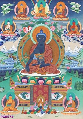 Download file gốc File tranh phật cổ PG8574 (in lụa) tranh 3D