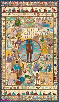 Download file File tranh phật cổ PG8598 (gốc) in mica bàn thờ