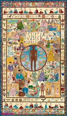 Tải file File tranh phật cổ PG8599 (gốc) in tranh tráng gương