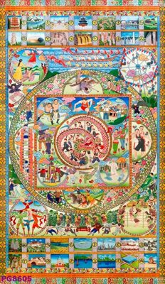 Tải file File tranh phật cổ PG8605 (gốc) in nhanh