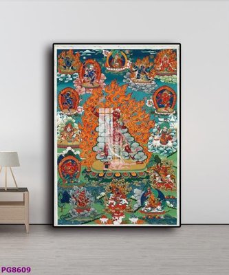 File PSD File tranh phật cổ PG8609 (nguyên gốc) chất lượng cao