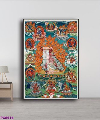 File tranh quảng cáo File tranh phật cổ PG8616 (download file gốc)