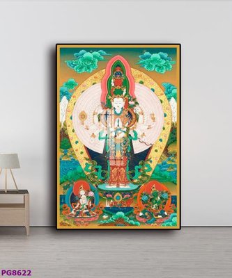 File tranh File tranh phật cổ PG8622 (bản gốc) in lụa dán tường