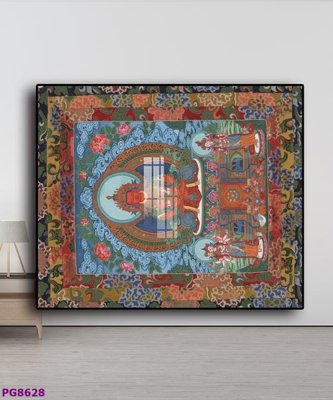 Tải file File tranh phật cổ PG8628 (ảnh gốc) in tráng gương