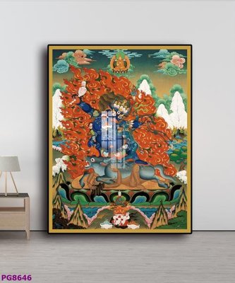 File in trần File tranh phật cổ PG8646 (bản gốc) 5D