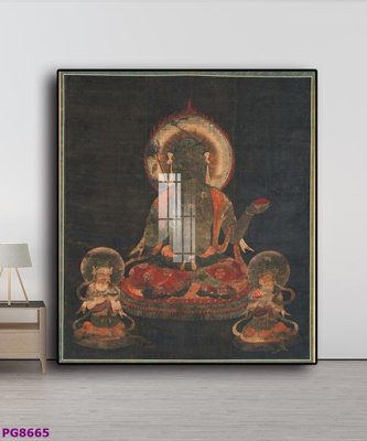 File PSD File tranh phật cổ PG8665 (chất lượng in ấn)