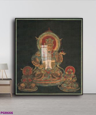 File gốc File tranh phật cổ PG8666 (in mica) trang trí