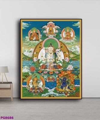 File gốc File tranh phật cổ PG8686 (in mica) làm quà tặng