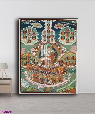 File tranh File tranh phật cổ PG8691 (file gốc) chủ đề phong thủy