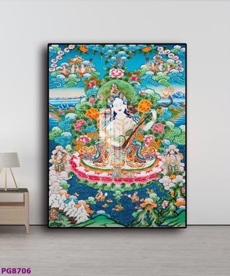 Download file gốc File tranh phật cổ PG8706 (in lụa) cao cấp