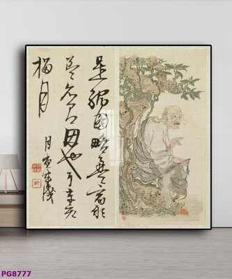 Ảnh gốc file in lụa File tranh phật cổ PG8777 chi tiết