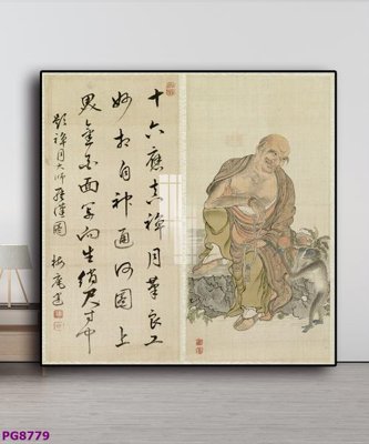 File gốc in tráng gương File tranh phật cổ PG8779 chi tiết