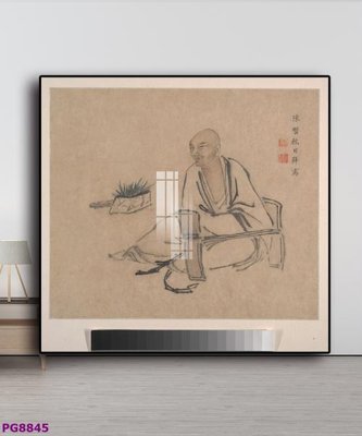 File tranh in mica File tranh phật cổ PG8845 (độ phân giải cao)