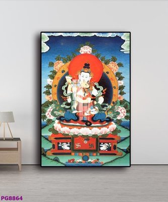 Chi tiết file gốc File tranh phật cổ PG8864 (cho in tráng gương)