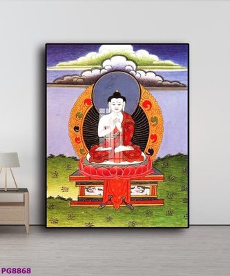 File PSD File tranh phật cổ PG8868 (nguyên bản) cho thiết kế