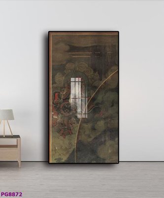 File in trần File tranh phật cổ PG8872 (bản gốc) phong cảnh