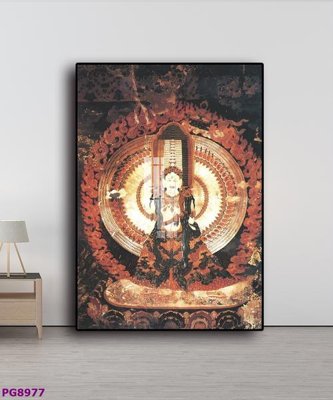 Tải file File tranh phật cổ PG8977 (gốc) in tranh tráng gương