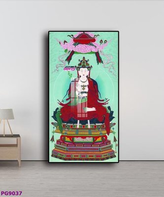 File in trần File tranh phật cổ PG9037 (bản gốc) phong cảnh