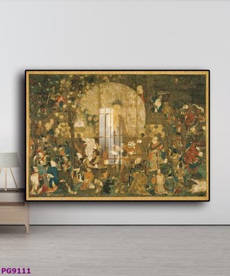 File gốc File tranh phật cổ PG9111 (in lụa) tranh thuận buồm